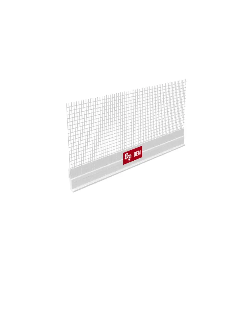 Pedestal profile pvc drip edge (1/2) (25 x 2m (50m))