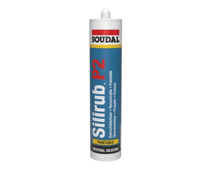 Soudal Silirub P2 transparent 290ml (12 pcs per box)