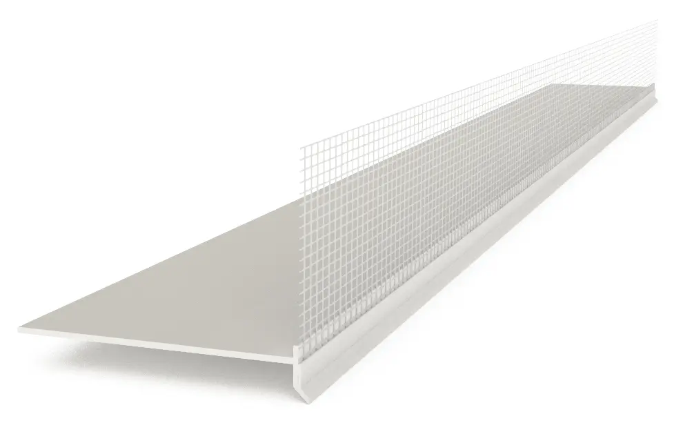 Sockelprofil PVC-Abschlussprofil zum Einstecken (25 x 2 m (50 m)) 