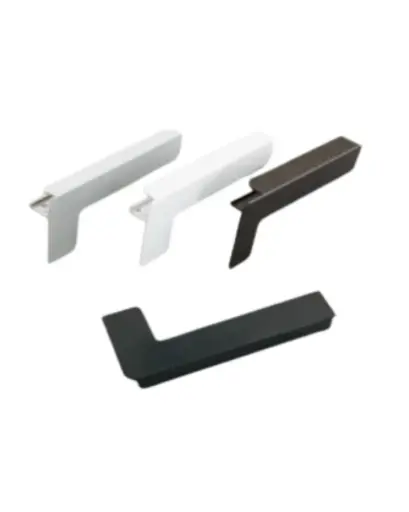 End piece for plastering BLACK 9005